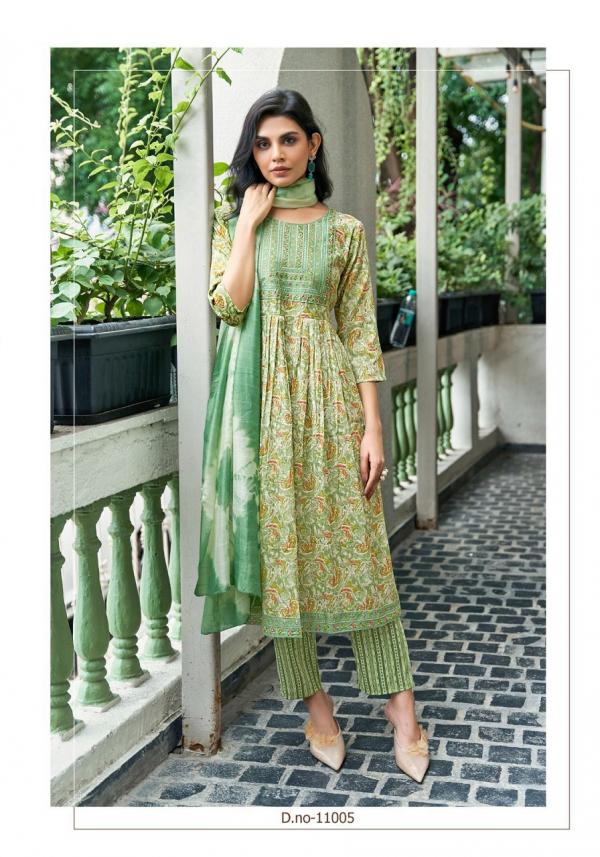 Mystic9 Sara Vol-11 – Nyra Cut Kurti With Pant & Dupatta